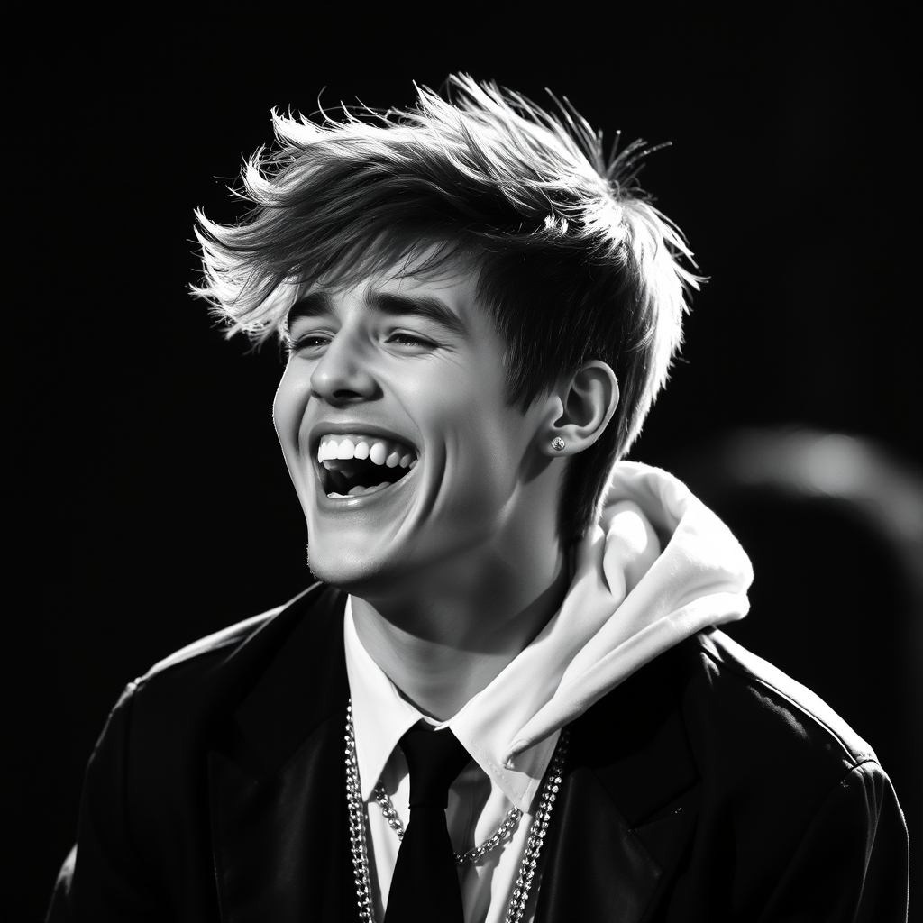 Justin Bieber Laughing